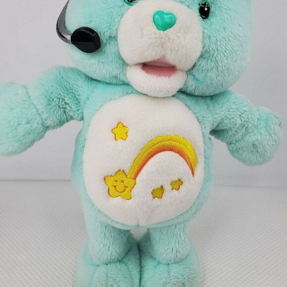 Care Bears Wish Bear Let's Get Physical Exercise Workout Bear Sings Dances - Picture 3 of 10